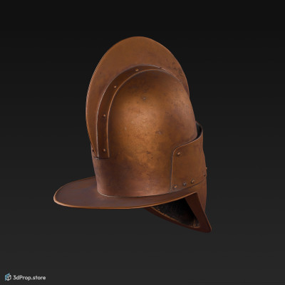 3D scan of a secutor gladiator's helmet from the Roman Empire.
