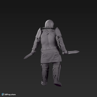 3D model of a Provocator gladiator from the AD30,  Ancient Roman Empire