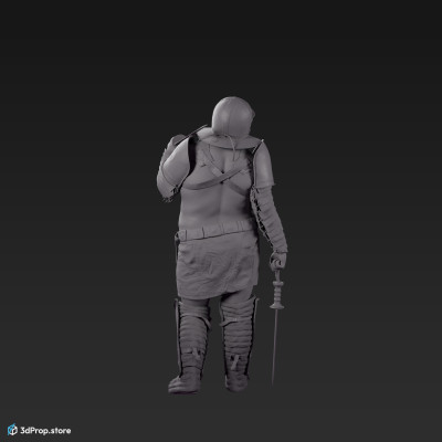 3D model of a Provocator gladiator from the AD30,  Ancient  Roman Empire