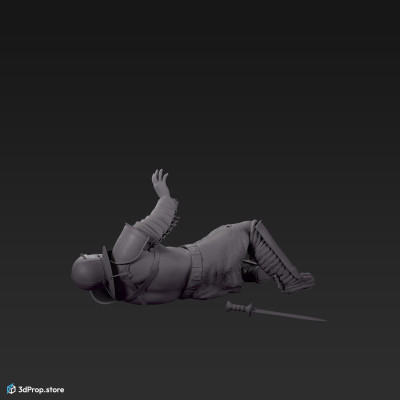 3D model of a Provocator gladiator from the AD30,  Ancient  Roman Empire