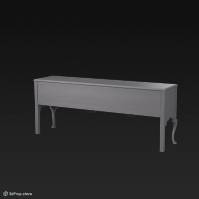 3d model of an oak dresser from the 1800s.