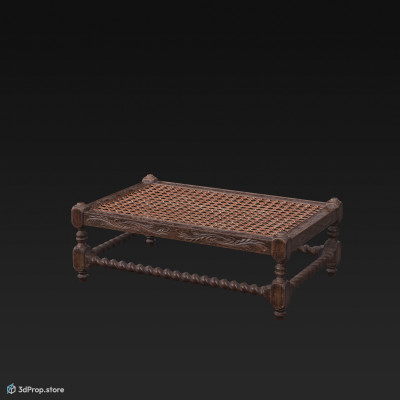 This is a 3D model of a coffee table from the Early 20th Century.