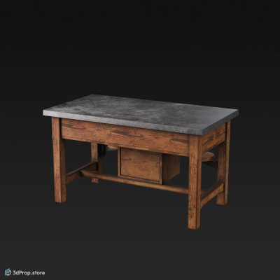 3d model of a laboratory workbench.
