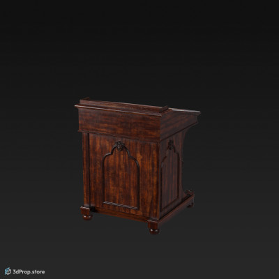This is a 3D model of a victorian davenport desk from 1873.