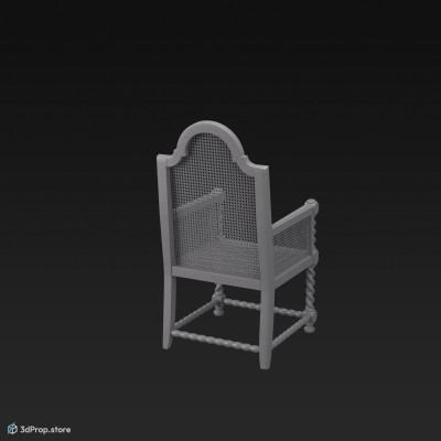 This is an original 3D model of an armchair from 1910.